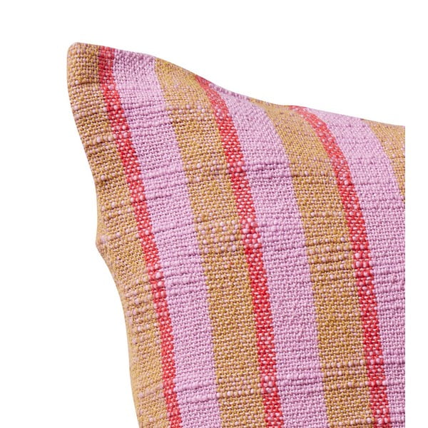 Ružovo-hnedý bavlnený vankúš Hübsch Rita, 50 x 50 cm-image-2