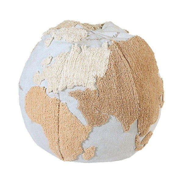 Modrý/béžový detský sedací vak World Map – Lorena Canals-image-2