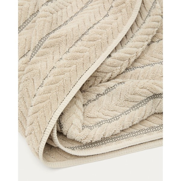 Béžová froté bavlnená osuška 90x150 cm Rune – Kave Home-image-2