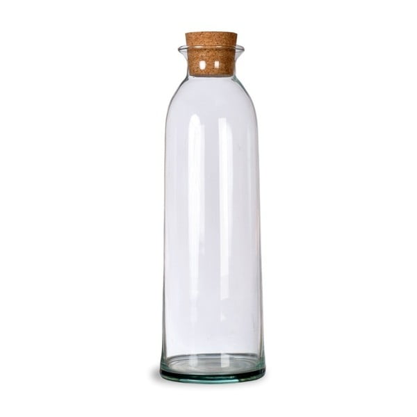 Fľaša na vodu z ručne fúkaného recyklovaného skla Garden Trading Broadwell, 1,6 l