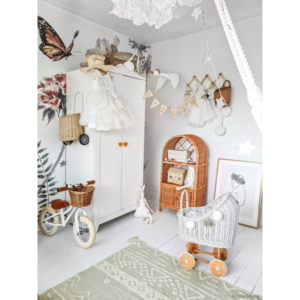 Svetlozelený prateľný ručne tkaný bavlnený koberec 140x200 cm Tribu Olive – Lorena Canals-image-4