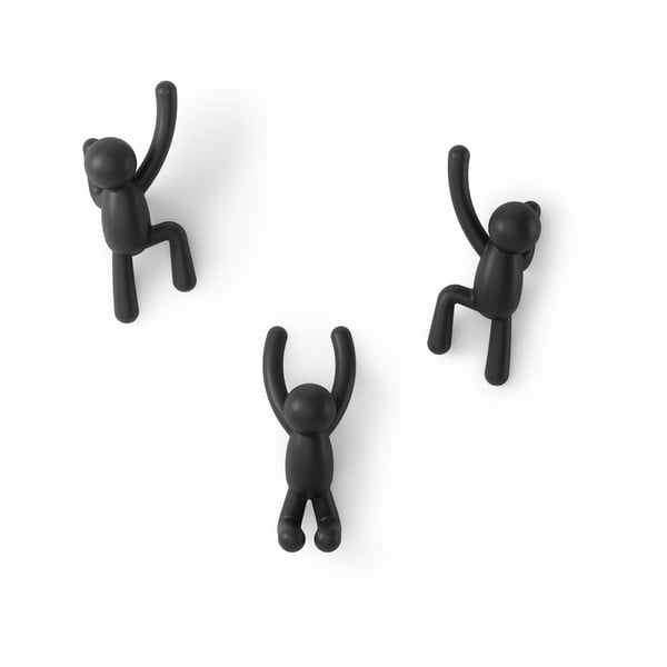 Nástenné plastové háčiky v súprave 3 ks Buddy - Umbra-image-4