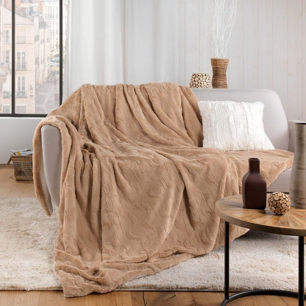 Dekoračný vankúš z umelej kožušiny 45x45 cm Foxy – douceur d'intérieur-image-1