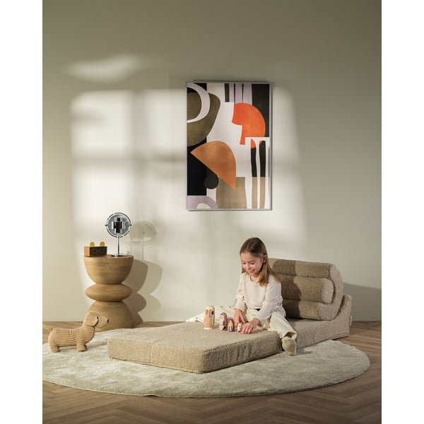 Svetlohnedé detské kresielko z textílie buklé Flipster – Wigiwama-image-1