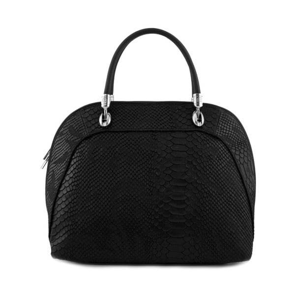 Čierna kabelka z pravej kože GIANRO' Illusion