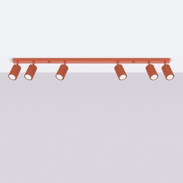 Bodové svietidlo v tehlovej farbe 6,5x117 cm Gleam – Sollux-image-3