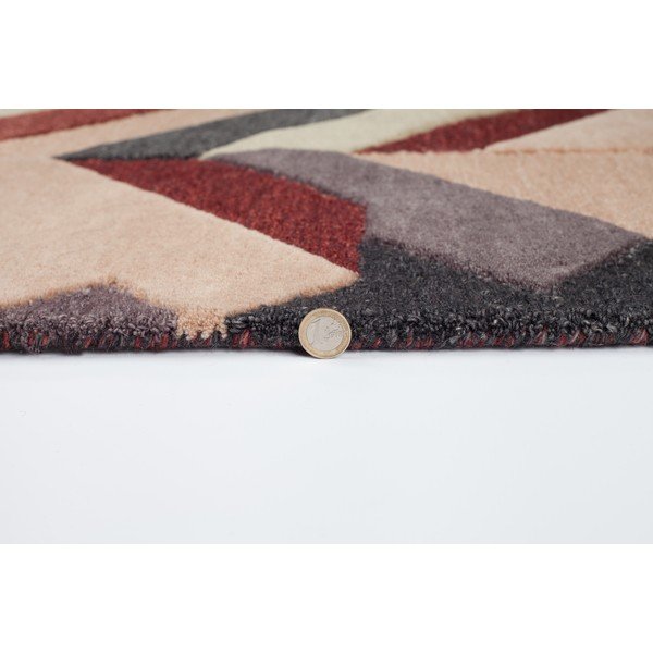 Červeno-sivý ručne tkaný koberec Flair Rugs Salon, 200 x 290 cm-image-3