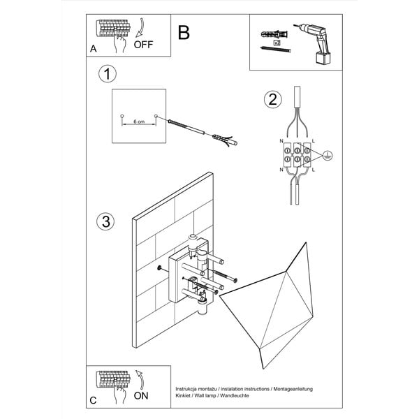 Biele nástenné svietidlo Sollux Estel-image-4