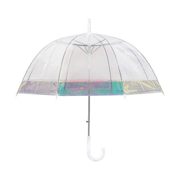 Dámsky transparentný tyčový dáždnik Ambiance Iridiscent, ⌀ 85 cm