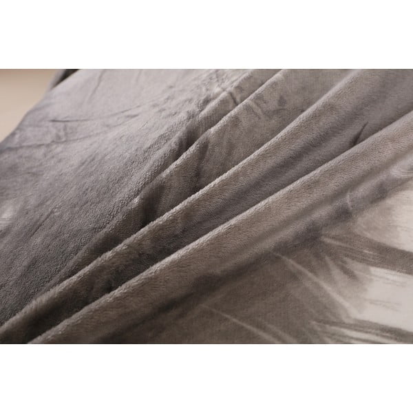 Sivé obliečky na jednolôžko z mikroplyšu 140x200 cm – My House-image-3