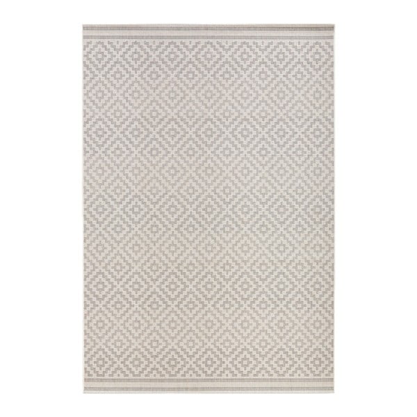 Sivo-krémový koberec vhodný i do exteriéru NORTHRUGS Meadow, 160 x 230 cm