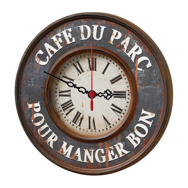 Nástenné hodiny Cafe Du Parc, 30 cm