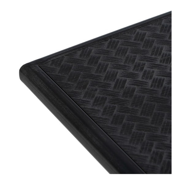 Čierny kovový konzolový stolík 38x120 cm Oslo – Ixia-image-3