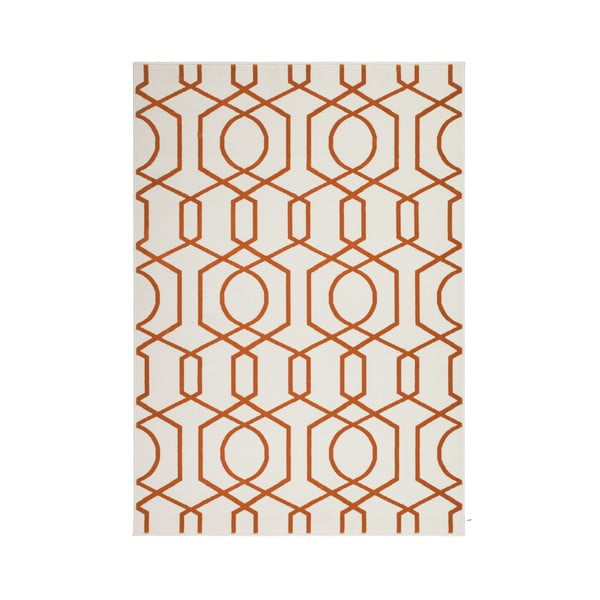 Oranžovo-sivý koberec Kayoom Stella 400 Orange, 160 x 230 cm