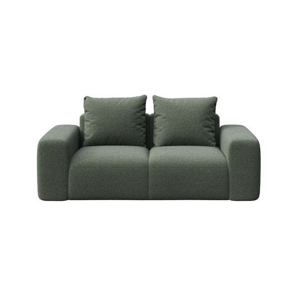 Zelená pohovka z textílie buklé 212 cm Monce – Rodier