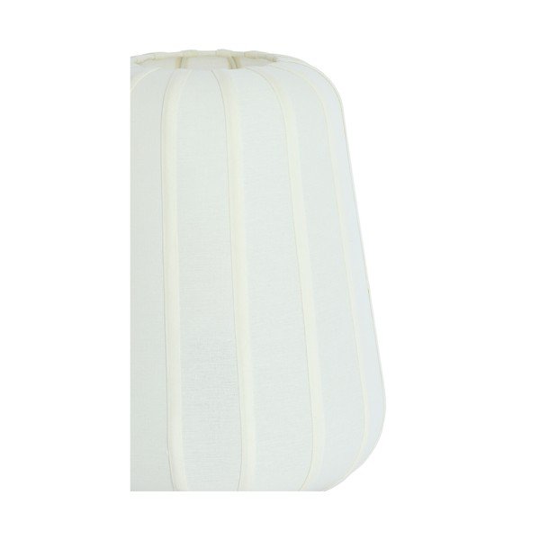 Biela kovová stolová lampa s textilným tienidlom (výška  29 cm) Bibia – Light & Living-image-3