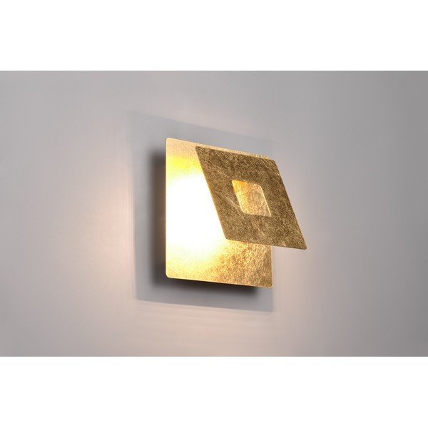 LED nástenné svietidlo v zlatej farbe Leano – Trio-image-4