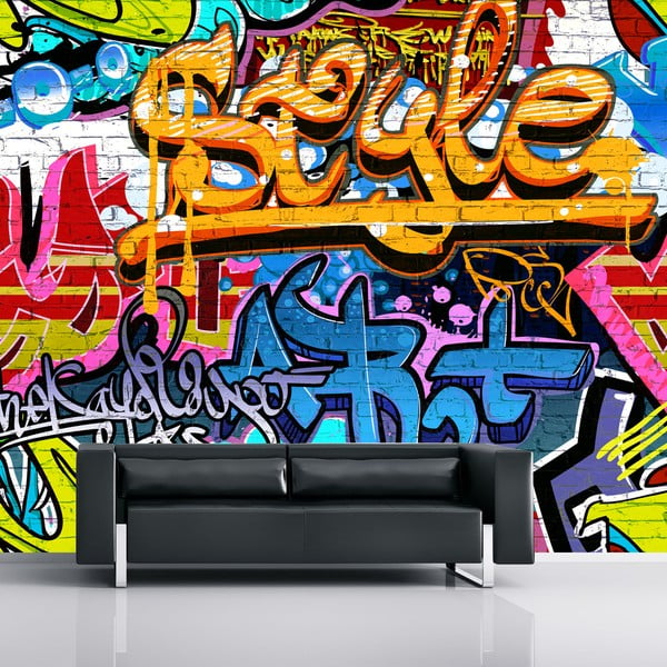 Veľkoformátová tapeta Graffiti, 315x232 cm