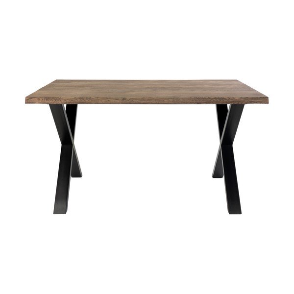 Jedálenský stôl s doskou z masívneho duba House Nordic Toulon Smoked, 140 x 95 cm-image-2