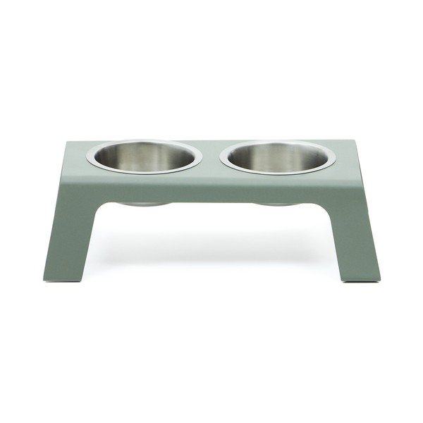Súprava misiek s podstavcom pre psa z nehrdzavejúcej ocele Rocky – Kave Home-image-2