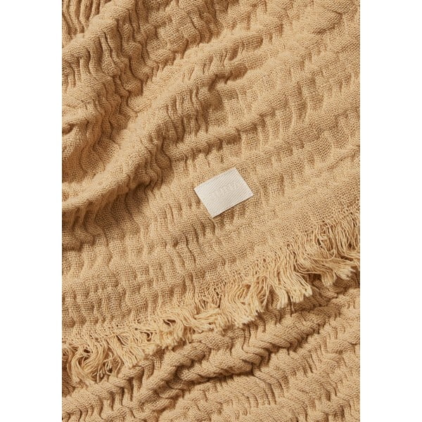 Béžový pléd na dvojlôžko 240x260 cm Reloved - JUNA-image-2