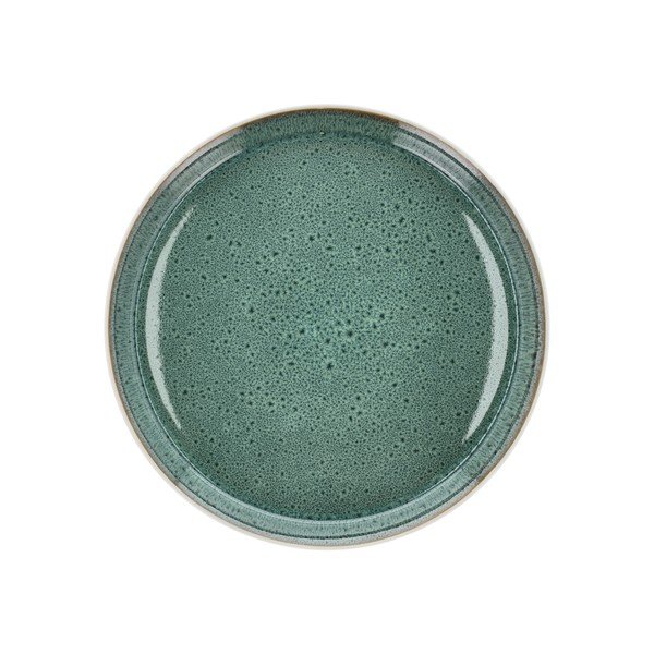 Biely/zelený tanier z kameniny ø 27 cm Gastro White/Green – Bitz
