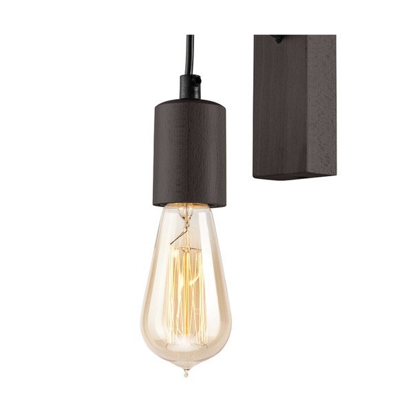 Čierne nástenné svietidlo Leon – LAMKUR-image-4