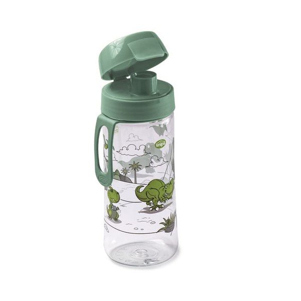 Zelená tritanová detská fľaša 500 ml Dinosaur – Snips-image-2