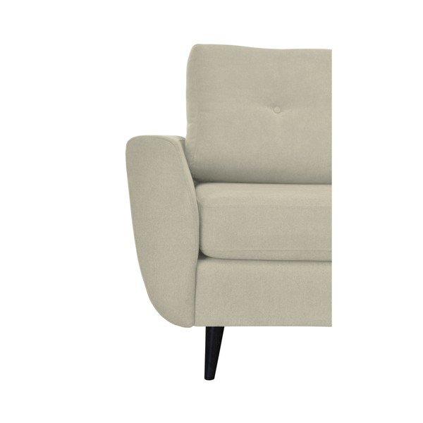 Krémové kreslo Mazzini Sofas Cedar, tmavé nohy-image-4