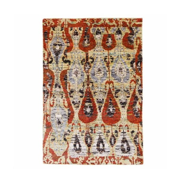 Ručne tkaný koberec Ikat Kanta, 170 x 260 cm