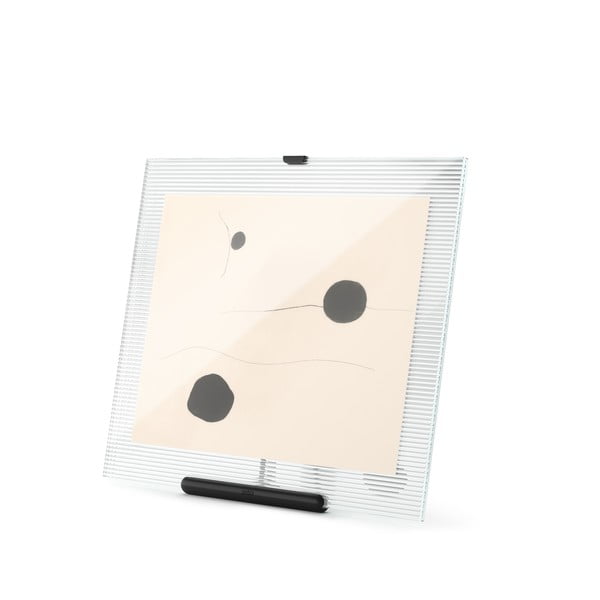 Čierny sklenený stojací rámček 26x30,5 cm Flute – Umbra-image-2