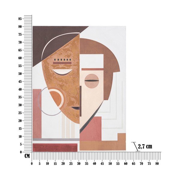 Ručne maľovaný obraz Mauro Ferretti Ethic Face, 60 x 80 cm-image-3