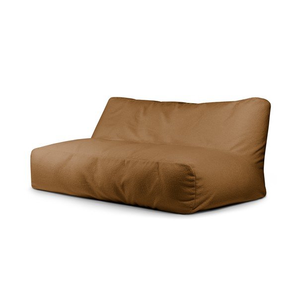 Hnedý sedací vak z textílie buklé Sofa Tube 190 – SLOWDOWN