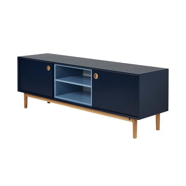 Tmavomodrý TV stolík 170x57 cm Color Box – Tom Tailor-image-2