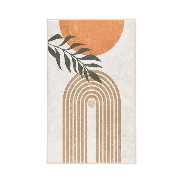 Krémový prateľný koberec 80x150 cm Dot Arch – Mila Home