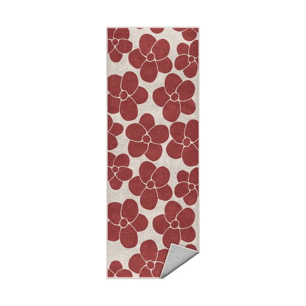 Červený prateľný behúň 80x200 cm Red Meadow – Mila Home