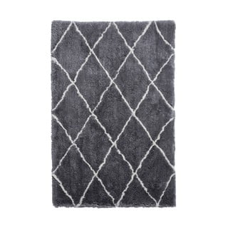 Sivo-krémový ručne tuftovaný koberec Think Rugs Morocco Grey & Cream, 150 × 230 cm