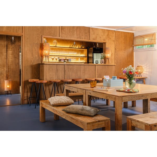 Zelená sklenená váza Hübsch Sole, výška 20 cm-image-4