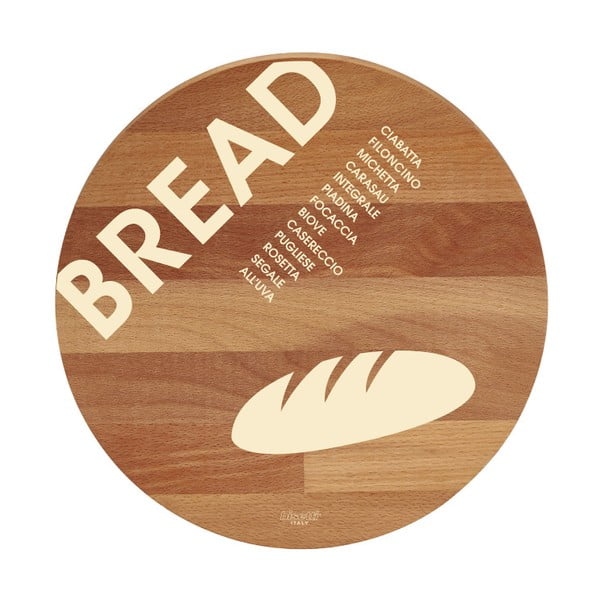 Doska na krájanie z bukového dreva Bisetti Bread, 30 cm