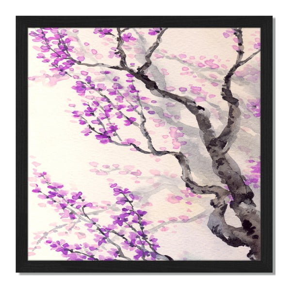 Obraz v ráme Liv Corday Asian Cherry Tree, 40 x 40 cm
