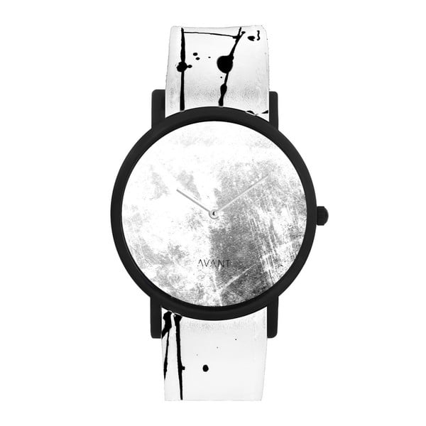 Unisex hodinky s bielo-čiernym remienkom South Lane Stockholm Avant Diffuse Invert