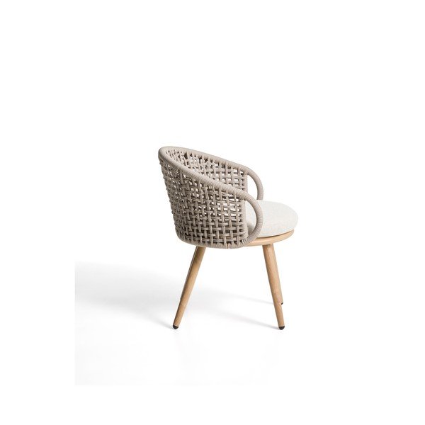 Taupe polstrovaná záhradná stolička Lidario – Kave Home-image-3