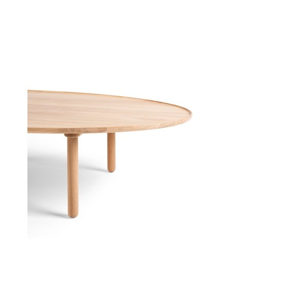 Konferenčný stolík z dubového dreva v prírodnej farbe 65x120 cm Mu - Gazzda-image-4