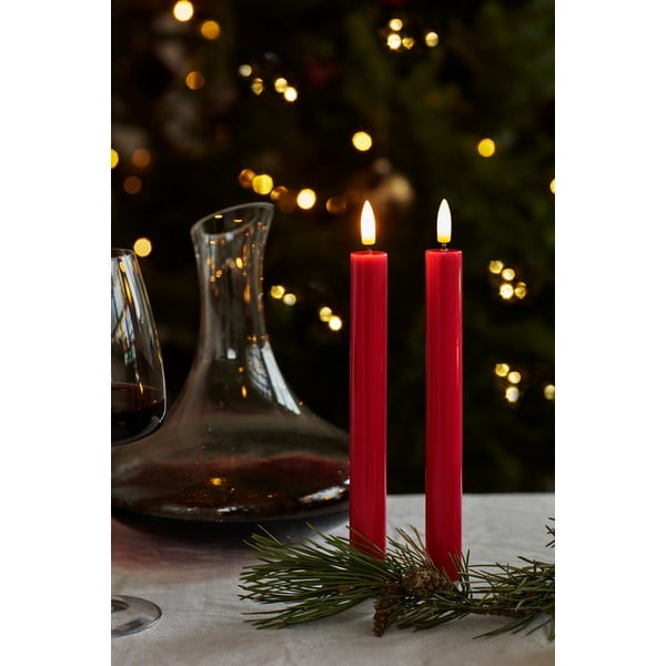 LED sviečky v súprave 2 ks na baterky (výška  22 cm) Sille – Sirius-image-1