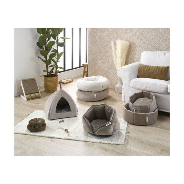 Svetlohnedý pelech pre psa ø 40 cm – Love Story-image-2