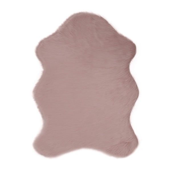 Ružový koberec z umelej kožušiny Pelus Powder, 150 × 200 cm