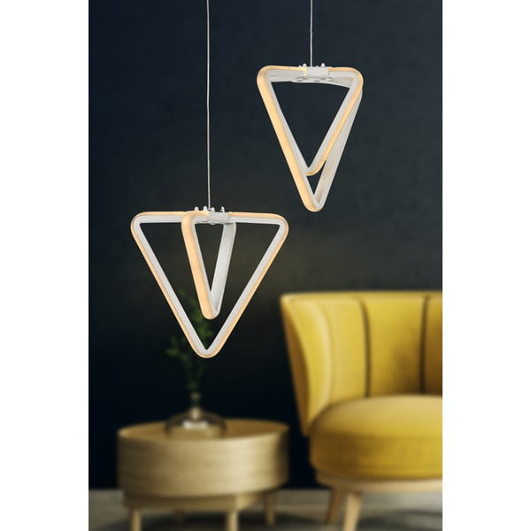 Biele kovové LED závesné svietidlo ø 20 cm Baris – Squid Lighting-image-1