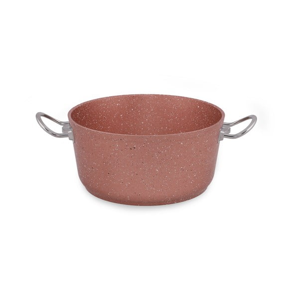 Ružový hliníkový hrniec s pokrievkou Güral Porselen Classic, ø 24 cm-image-4