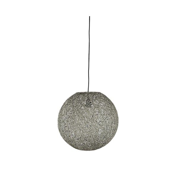 Sivé stropné svietidlo LABEL51 Twist, ⌀ 60 cm
