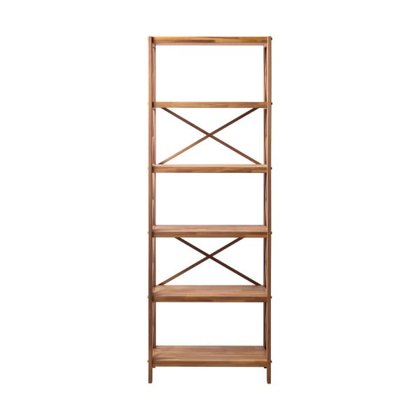 Regál z dubového dreva v prírodnej farbe 70x198 cm X-Shelf – Unique Furniture
